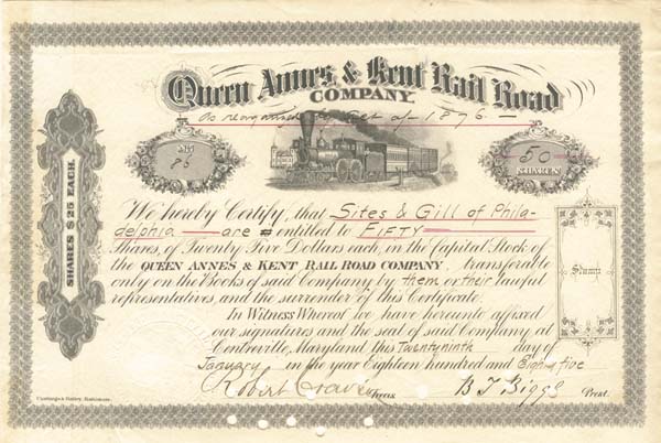 Queen Annes and Kent Railroad Co.